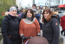 Regina, Begga and Kata, first day of winter
