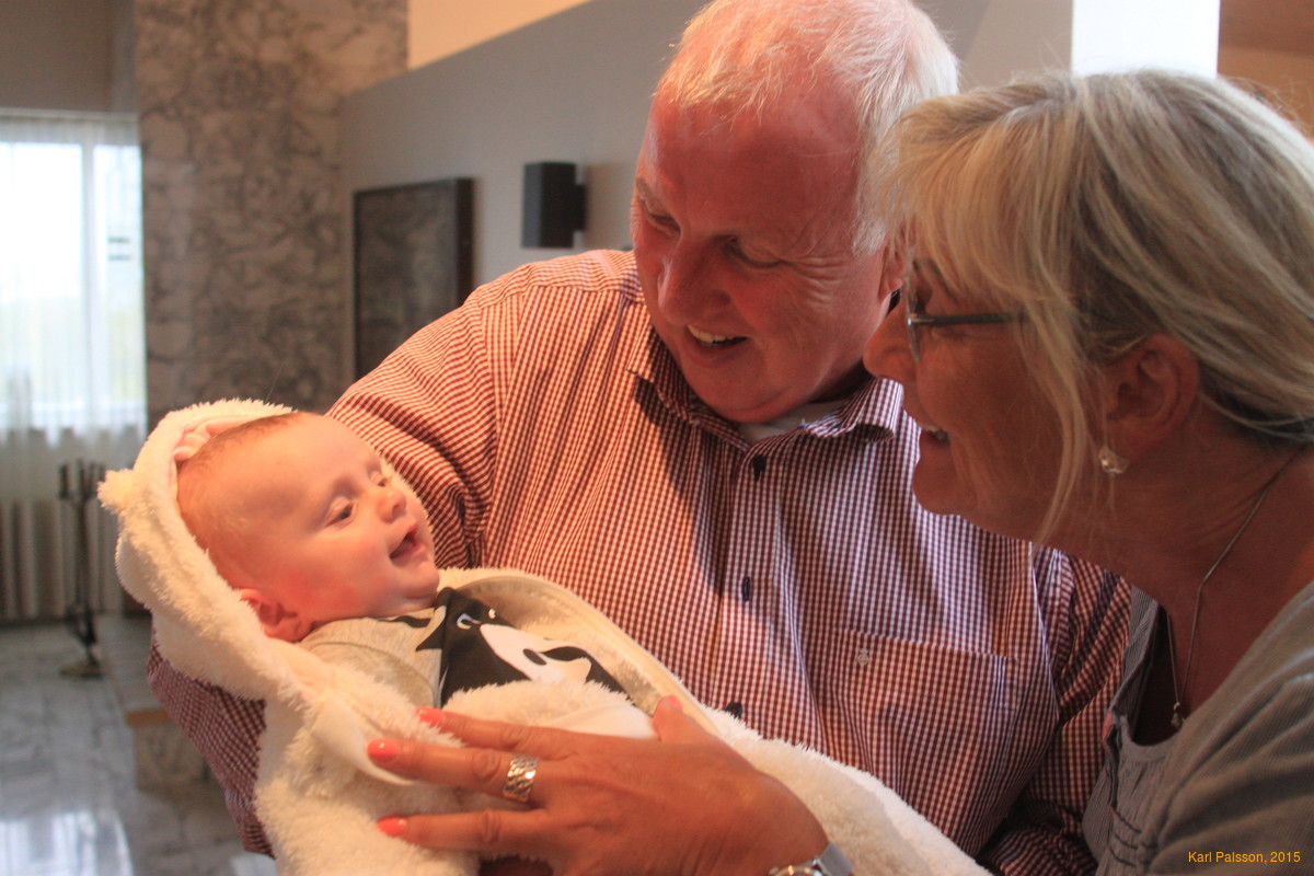 Stella with Valdimar and Helga