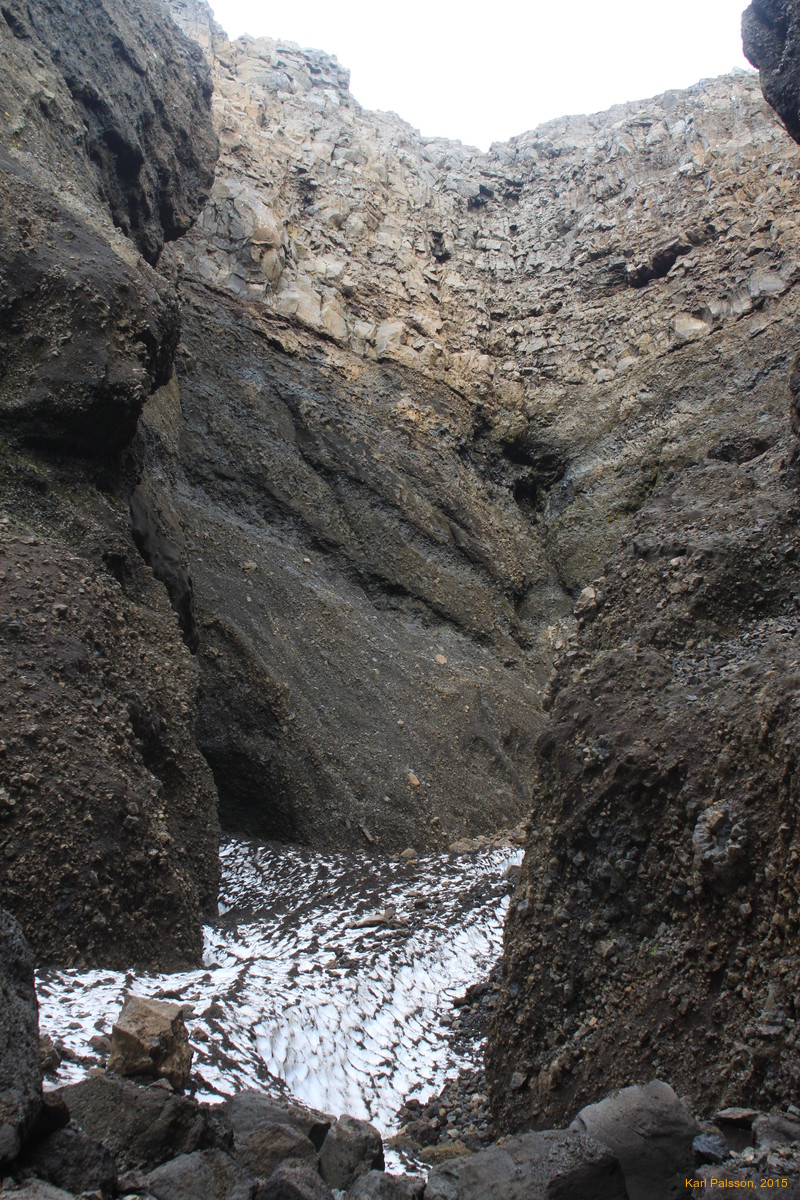 The upper amphitheatre of Kálfsgil