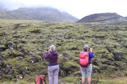 Sisters taking photos