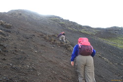 Mum and Margaret on the steep section