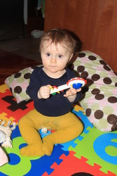 Stella and her sunflower