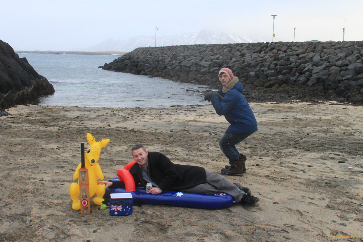 Jason and some kangaroo