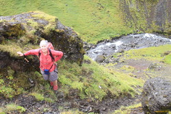 Climing up to get a view