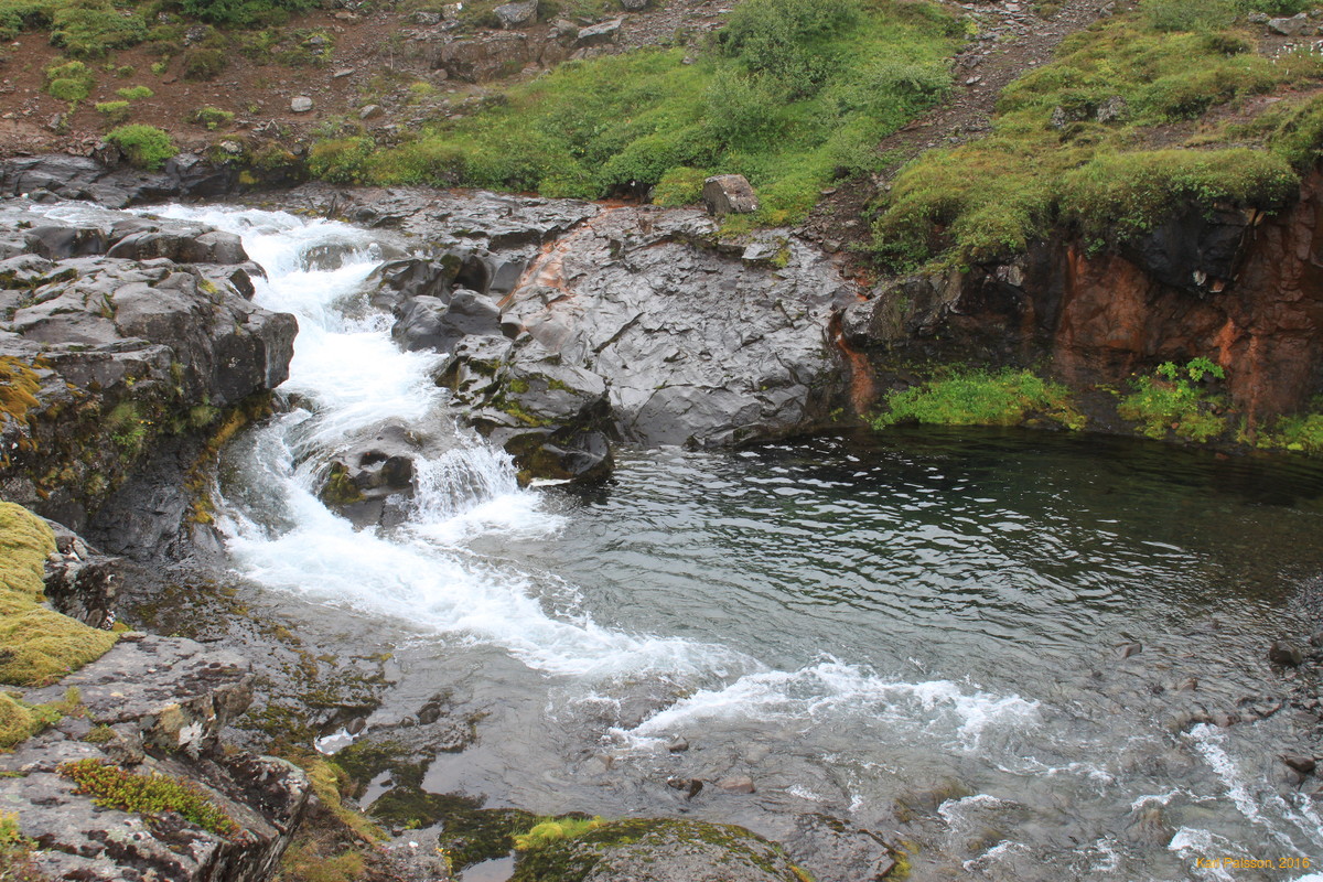 Nice pool and cascade on the way up