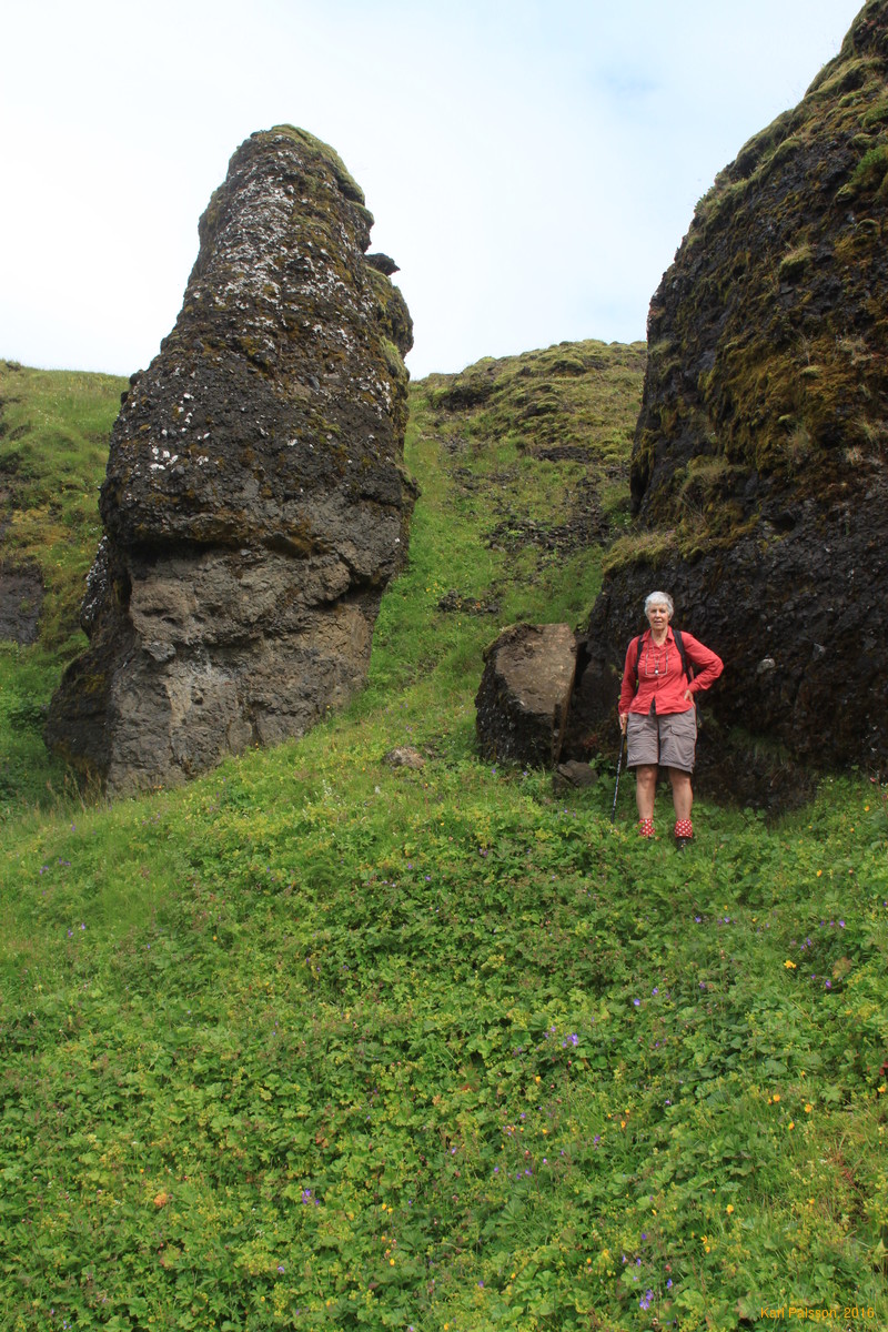 Mum near the top of our climb out