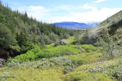 Looking down Illagil