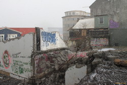 Rubble around Tryggvagata