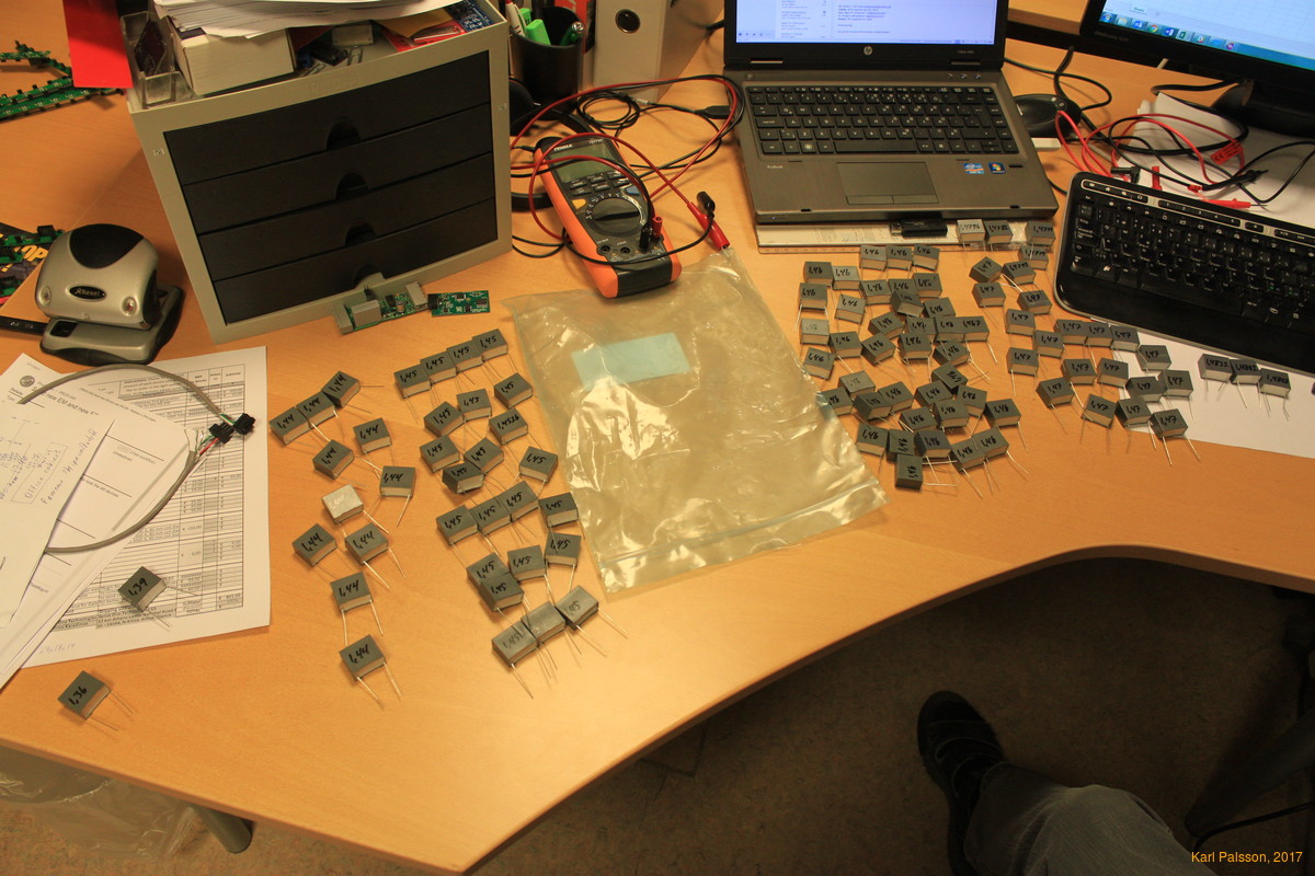 Distribution of capacitance