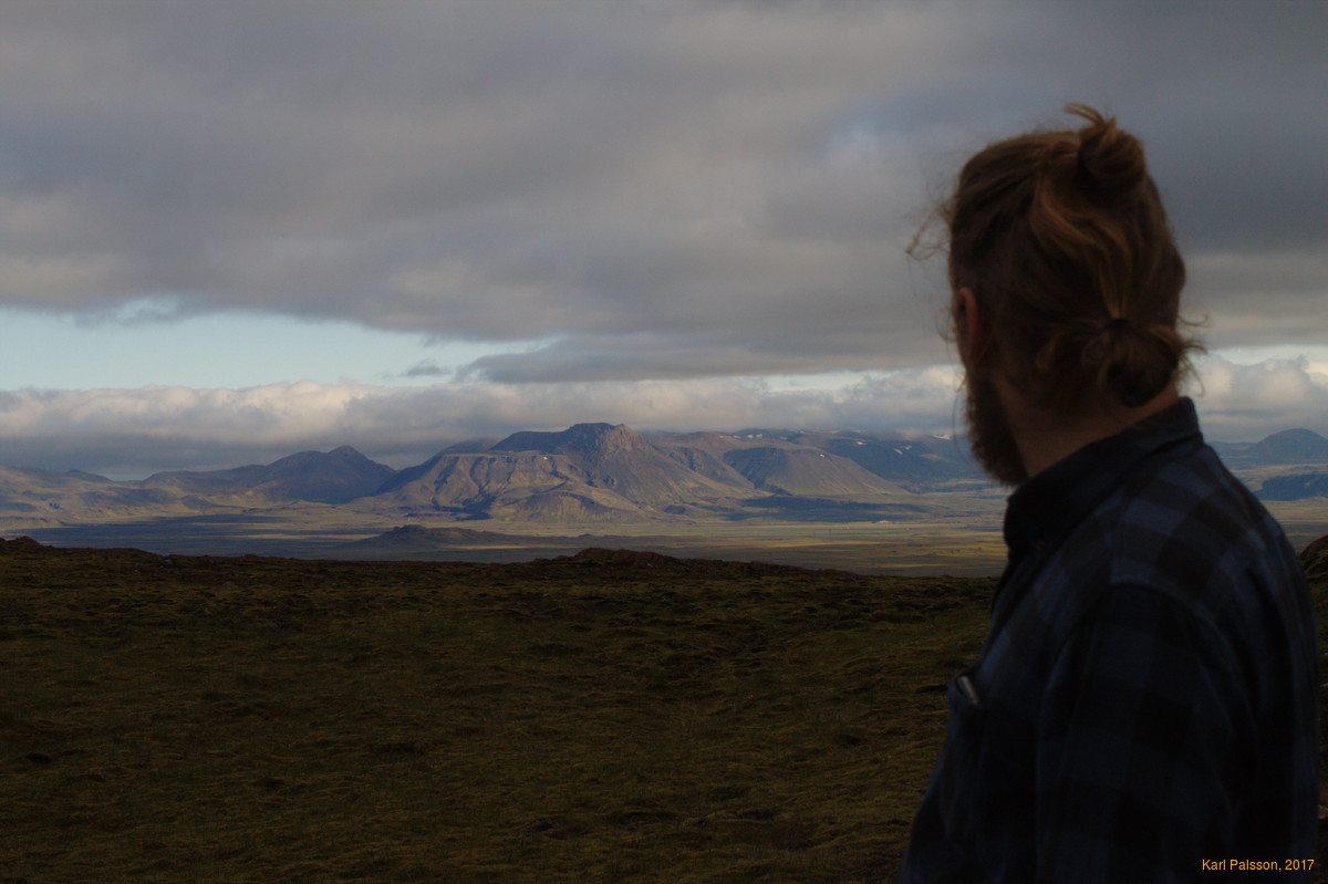 Bjöggi looking at Vífilsfell