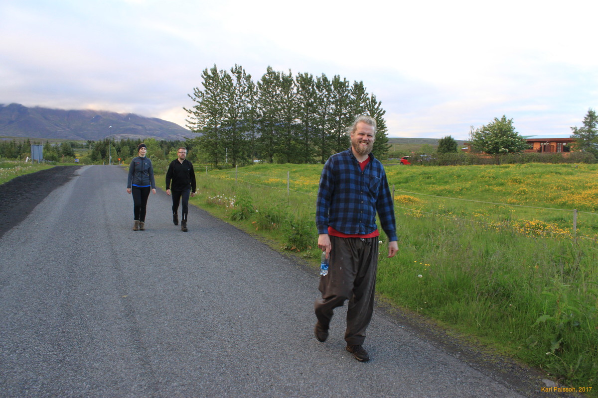 Last stretch back down the road