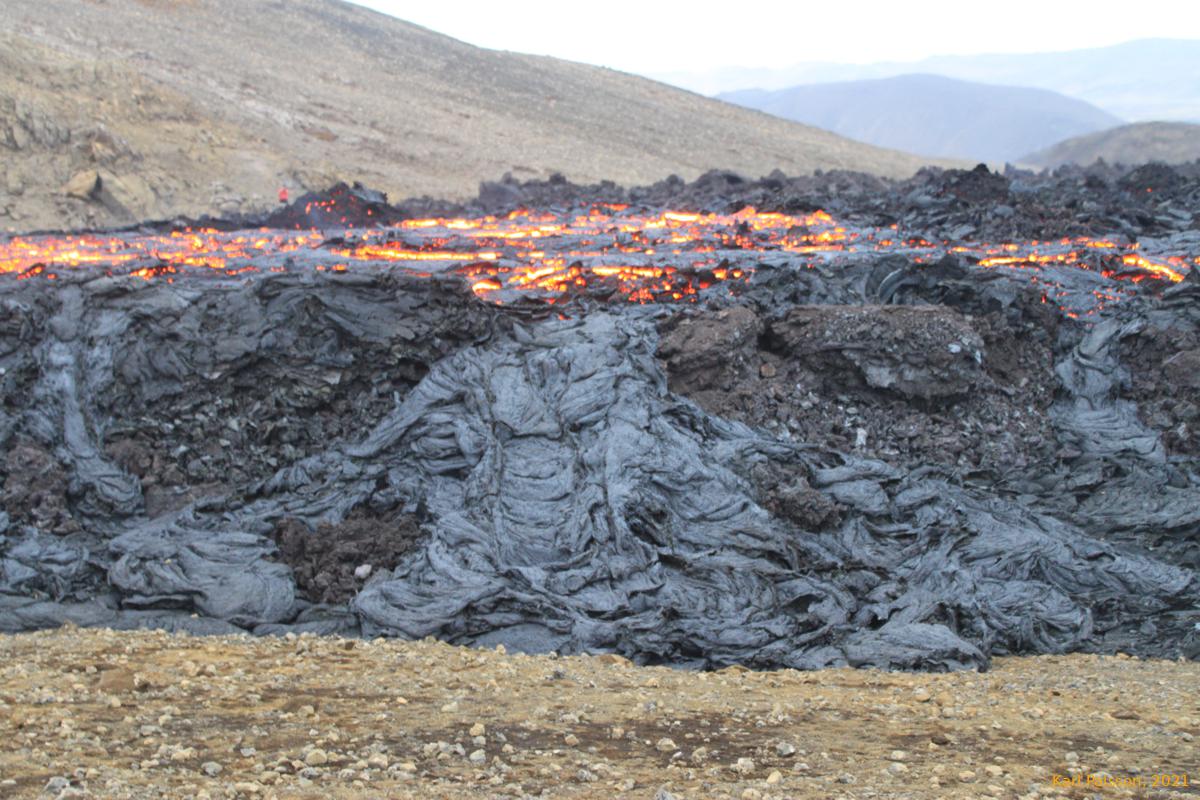 Cooled outflow from earlier