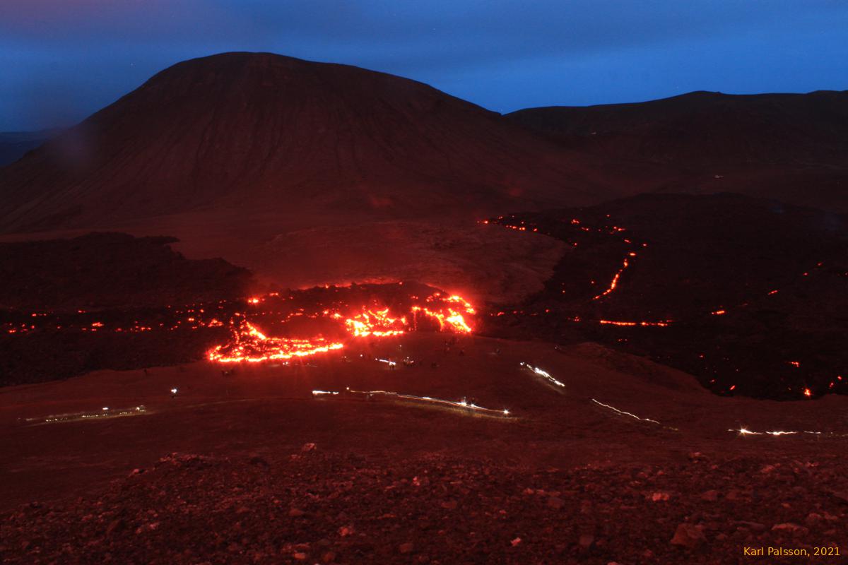 Nighttime down on the plains