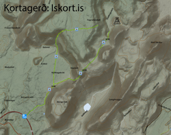 Map of the area, we walked the northern route this time.