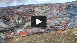 Flowing red jam. This was actually quite viscous compared to others