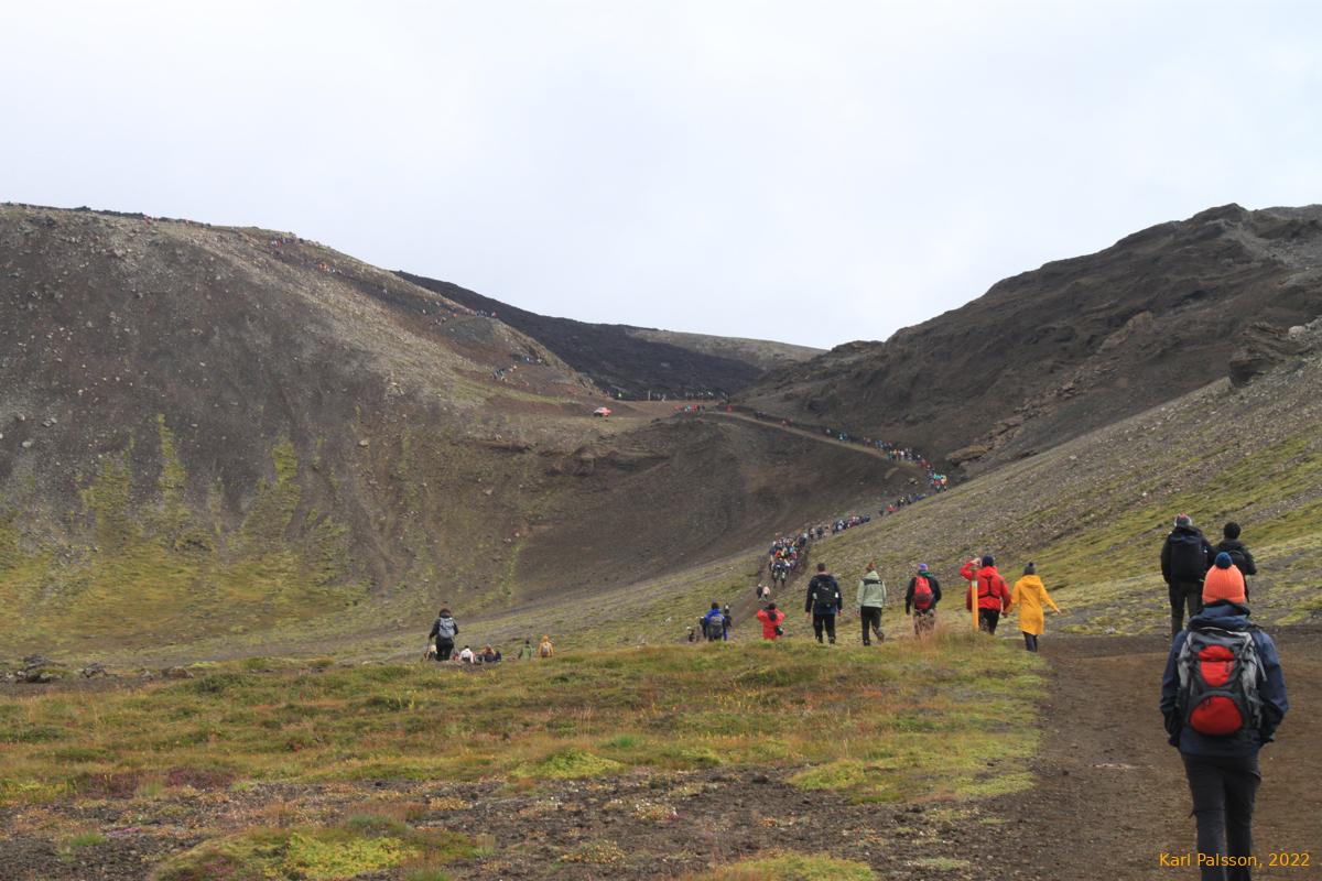 Same old start, looking up to the first hill