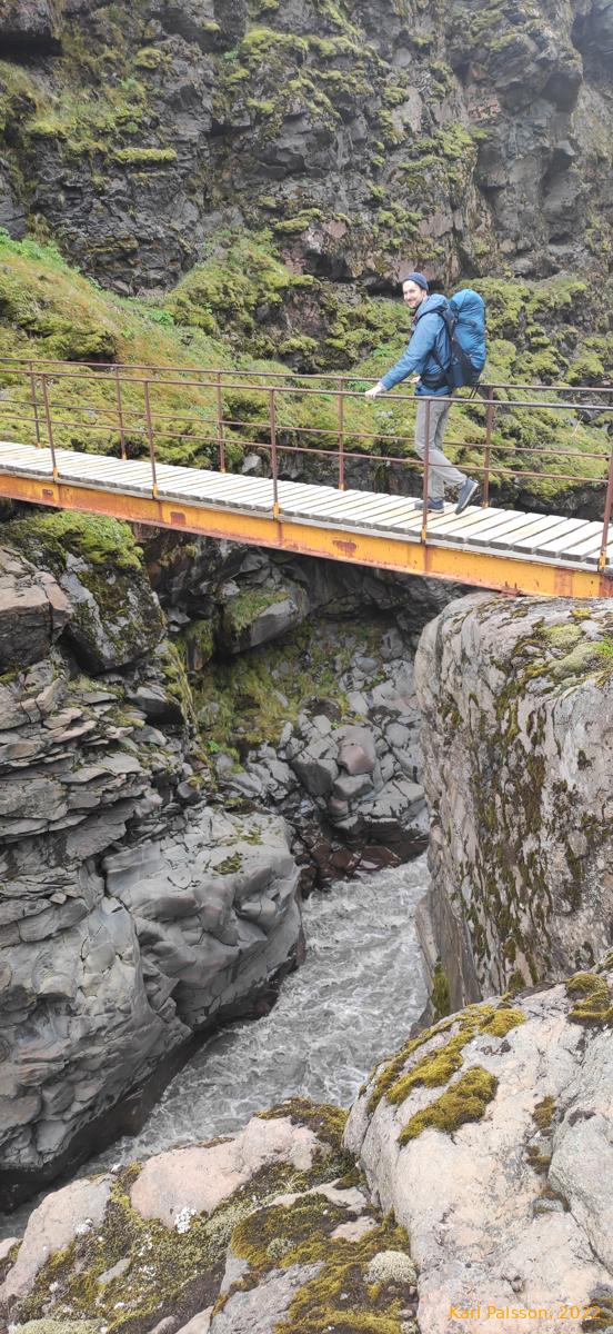 James enjoys the steel construction
